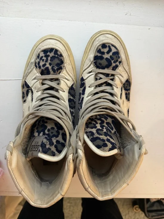RARE Golden Goose Leopard Print High-Top Sneakers - Picture 8 of 8